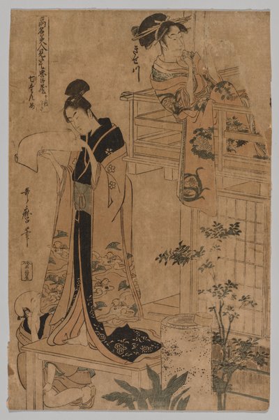 Geen titel, 1753-1806 door Kitagawa Utamaro