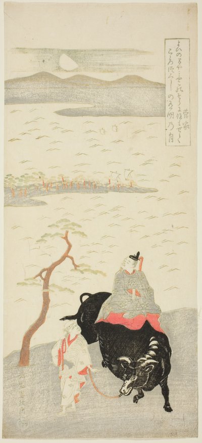 De Dichter Sugawara Michizane door Kitao Shigemasa