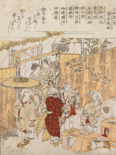 Zonder titel door Kitao Shigemasa