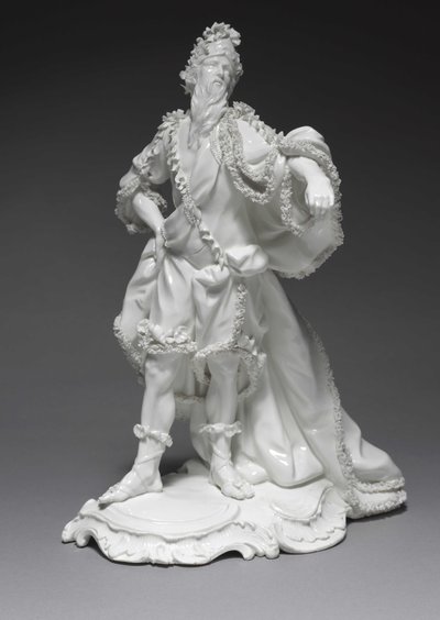 Oceanus, Frankenthal Porselein Fabriek, Duitsland, ca. 1765 door Konrad Linck