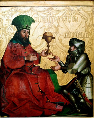 Abraham en Melchisedech door Konrad Witz