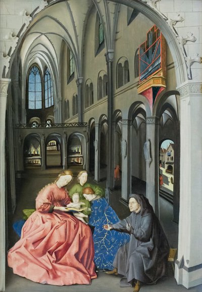 Heilige conversatie (sacra conversazione) door Konrad Witz
