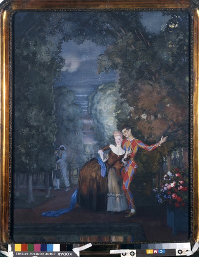 Harlekijn en een Dame door Konstantin Andreevic Somov
