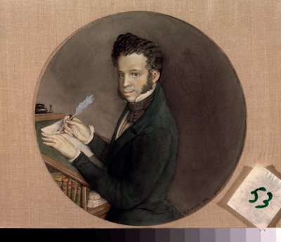 Portret van de schrijver Aleksandr Poesjkin door Konstantin Andreevic Somov