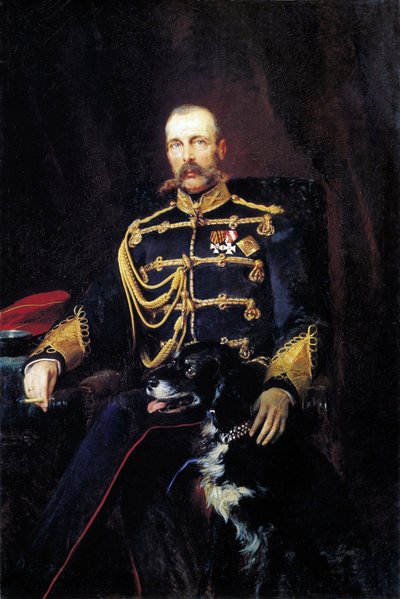 Alexander II (1818-1881), Tsaar van Rusland door Konstantin Egorovich Makovsky