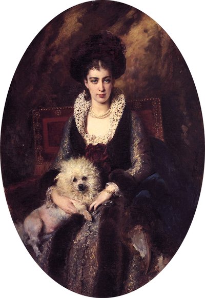Maria Aleksejevna Makovskaja door Konstantin Makovski (1839-1915) door Konstantin Makovsky