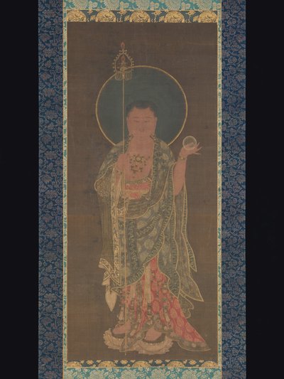 Hangende Rol van Kshitigarbha, 1300-50 door Korean School