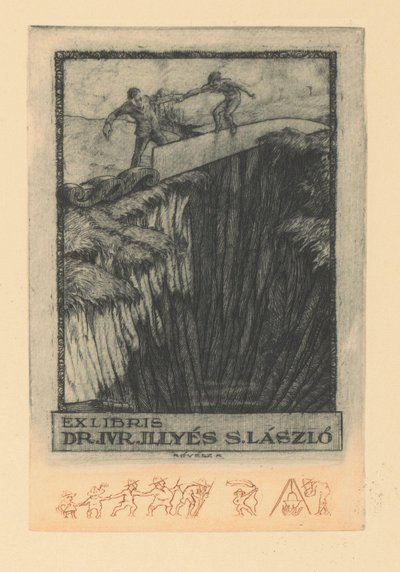 Ex libris van Sándor László Illyés door Kornél Révész