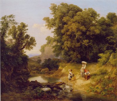 Ideaal landschap door Károly Markó