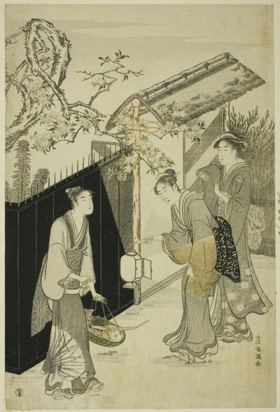 Terugkeer van een poëziebijeenkomst door Kubo Shunman
