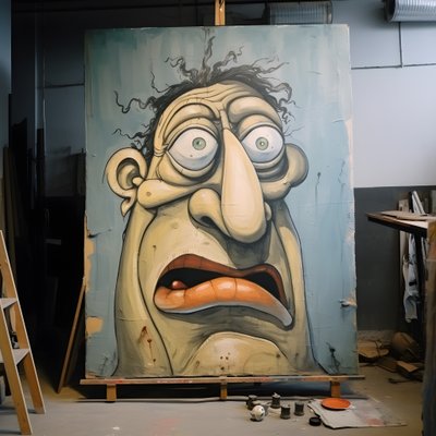 200 jaar oude gigantische schattige oger gezicht 1 door Kurt Heppke