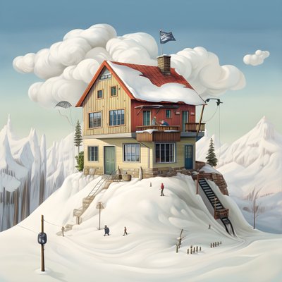 Een Huis met een Skimuts 1 door Kurt Heppke