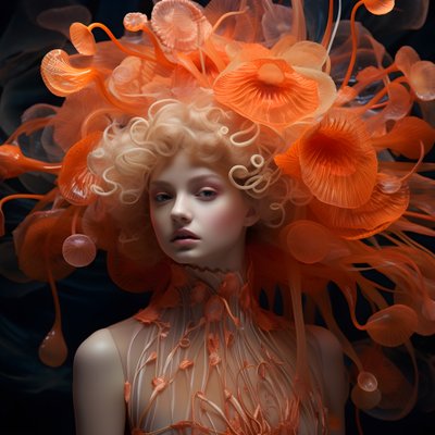 een close-up portret van de mooie onderwater Actinia zeeanemonen bloemen godin 1 door Kurt Heppke