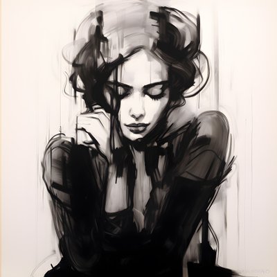 expressionistische schets door Kurt Heppke