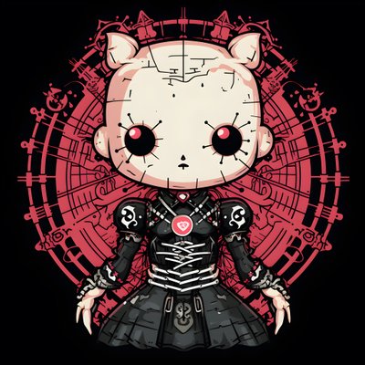 Hello Kitty als Pinhead Shirt Design door Kurt Heppke
