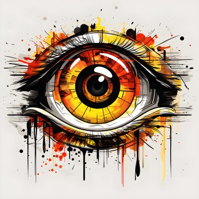 Een oog dat eruitziet als een doelwit 2 door Kurt Heppke
