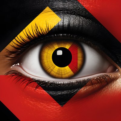 een oog dat eruitziet als een doelwit door Kurt Heppke