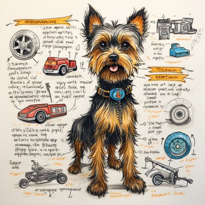 Een uitleg voor een mechanische Yorkie-hond door Kurt Heppke