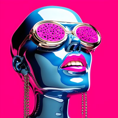 Hot pink lippen 4 door Kurt Heppke