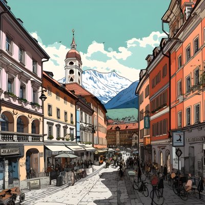 Innsbruck, tekenfilm 3 door Kurt Heppke