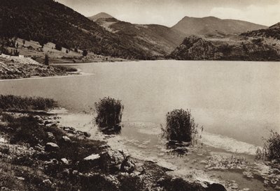 Italië: Lago di Scanno, Abruzzi door Kurt Hielscher