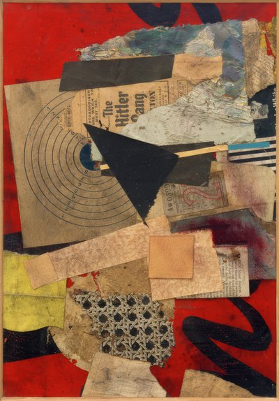 Zonder titel (De Hitler-bende) door Kurt Schwitters