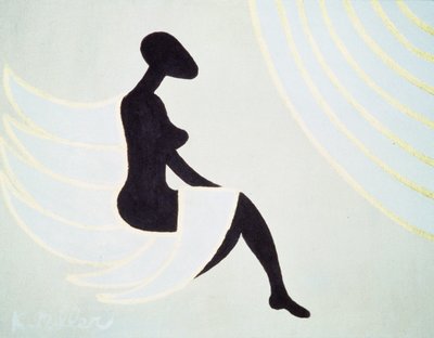 Lady Angel, 2005 (acrylverf op doek) door Kurtis L. Miller