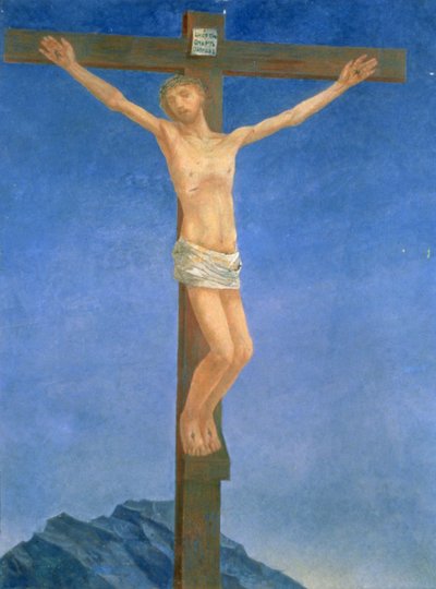 De kruisiging, 1923 door Kuzma Sergeevich Petrov Vodkin
