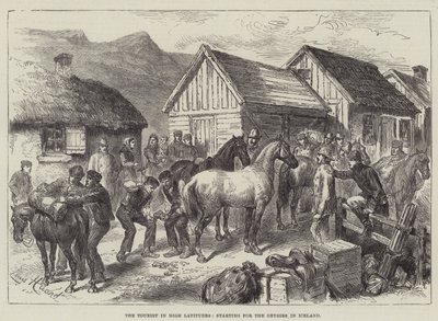 De Toerist in Hoge Breedtegraden, Vertrek naar de Geysirs in IJsland door L. Huard