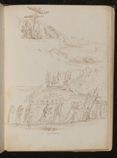 Studie van een monastieke 