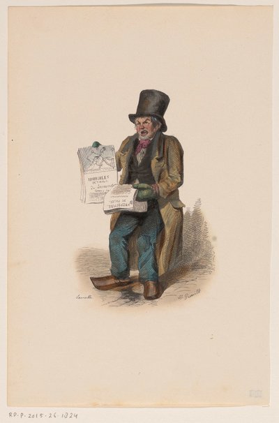 Krantenverkoper door Laireille