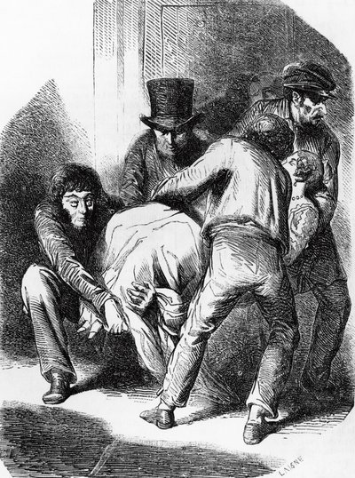 Illustratie voor Hertogin van Langeais, roman van Honoré de Balzac uit de collectie Menselijke Komedie, gravure door Laisne door Laisne Laisne