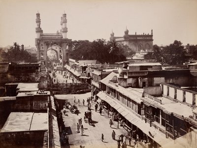 Hoofdstraat, Hyderabad door Lala Deen Dayal