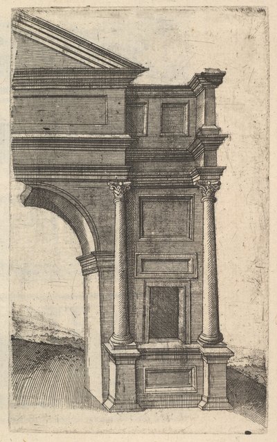 Deel van een boog [Porta Antonae] uit de serie 
