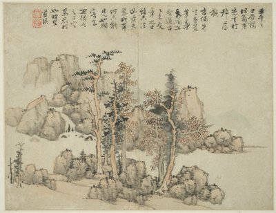 Landschap in de stijl van oude meesters: Commentaar van de kunstenaar door Lan Ying