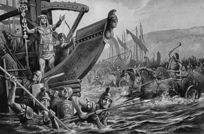 Een Dappere Vaandeldrager (litho) door Lancelot Speed