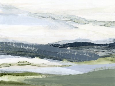 Rustig abstract landschap door Lara Eckerman