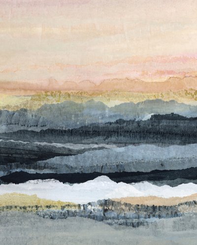 Rustige abstracte bergen door Lara Eckerman