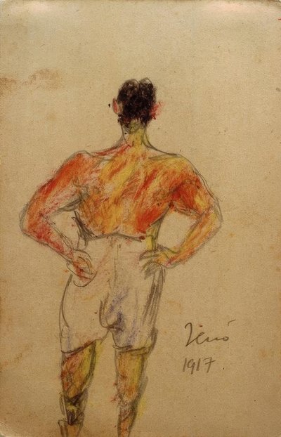 (Mijn broer) Jenő door Laszlo Moholy Nagy