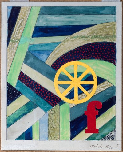 F in Feld, 1920 door Laszlo Moholy Nagy