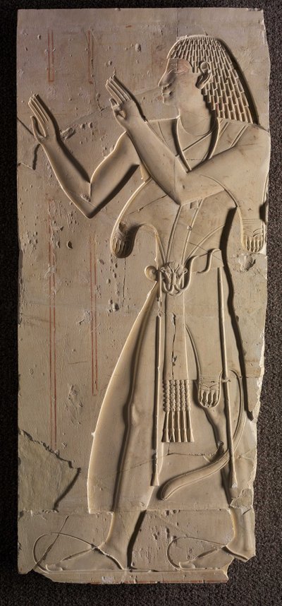 Mentuemhat in kerkelijke kleding, ca. 667-647 v.Chr. door Late Period Egyptian