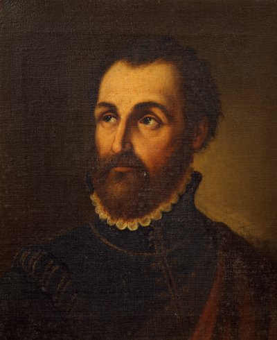 Portret van schilder en architect Giulio Romano door Lattanzio Querena