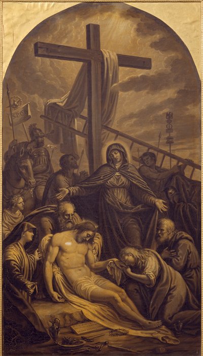 De kruisafneming van Christus door Lattanzio Querena