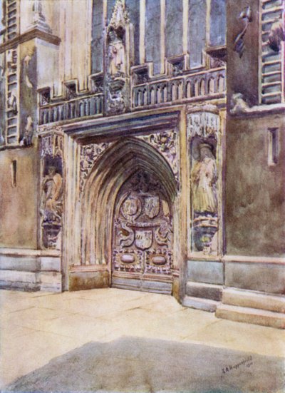 Bath Abbey, Westelijke Deur door Laura Annie Happerfield