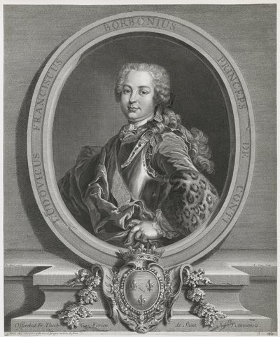 Laurent Cars - Louis François de Bourbon, prins van Conti door Laurent Cars