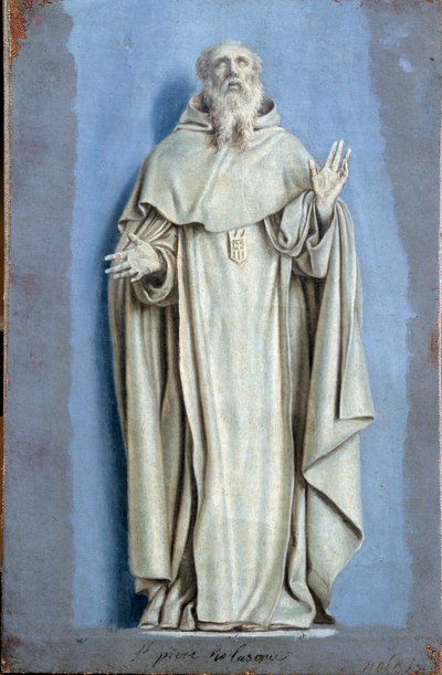 Saint Pierre Nolasque (1189-1256) in extase Schilderij met camaieu op doek door Laurent de La Hyre (1606-1656) 17e eeuw Zon. 0,36 x 0,23 m Parijs. Louvre Museum door Laurent de la Hyre
