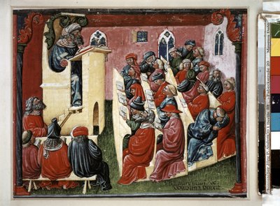 Universiteit van Bologna door Laurentius de Voltolina