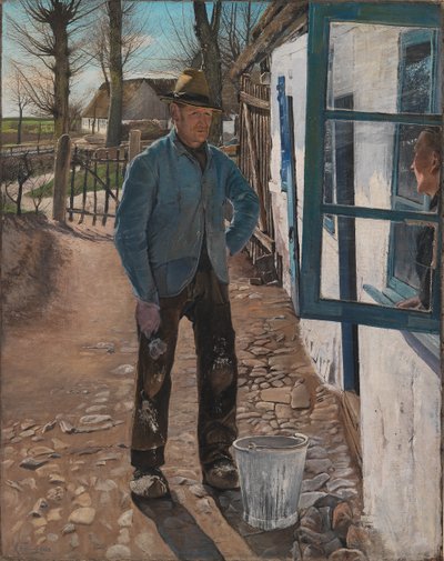 Het oude huis witten, 1908 door Laurits Andersen Ring
