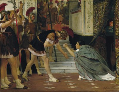 Claudius tot keizer uitgeroepen, 1867 door Lawrence Alma Tadema