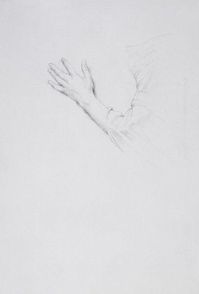 Studie van een linkerhand en arm, c.1901 door Lawrence Alma Tadema